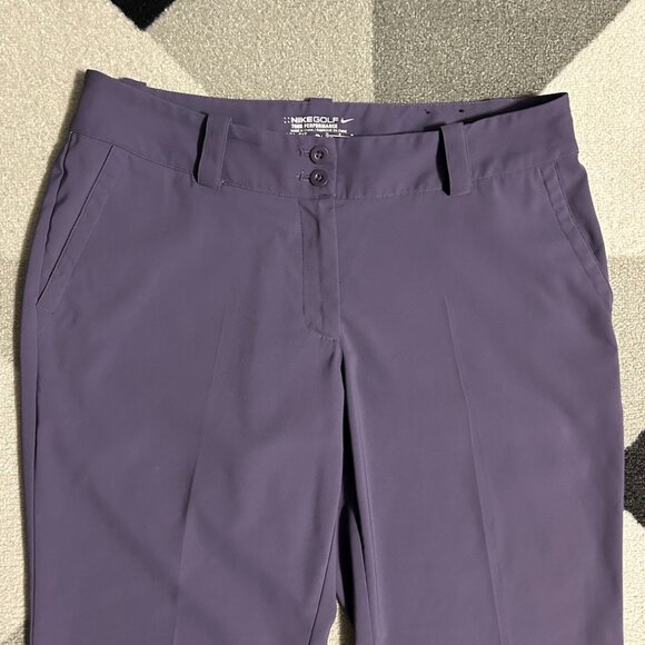 Nike Golf Tour Performance DRI-FIT Purple Pants Women's Size 10 - Picture 2 of 10